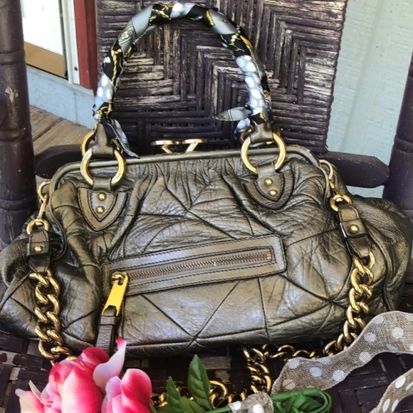 Gold Quilted Marc Jacobs "Stam" Handbag - Picture 1 of 16